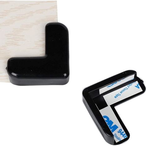 Protectores de esquinas, protectores de mesa transparentes, protectores de esquinas en forma de L, paquete de 20, protectores de esquinas de PVC aptos para uso alimentario para niños, protectores de e (1/5)
