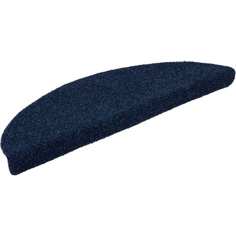 Maison Exclusive - Tapis d'escalier autocollants 20 pièces 56 x 17 x 3 cm Bleu marine Demi-rond (1/5)