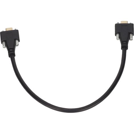 Câble USB C 3.1 mâle-mâle 0,3m, 4K 60Hz, charge rapide 5A, 10Gbps, avec trous de vis pour tablette (1/5)