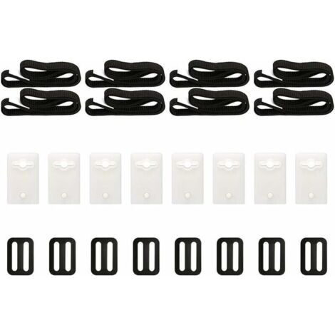 Kit de fixation de couverture de piscine solaire 8 pièces, Kit avec sangles de bobine universelles pour fixer la couverture solaire, adapté aux piscines creusées (1/5)