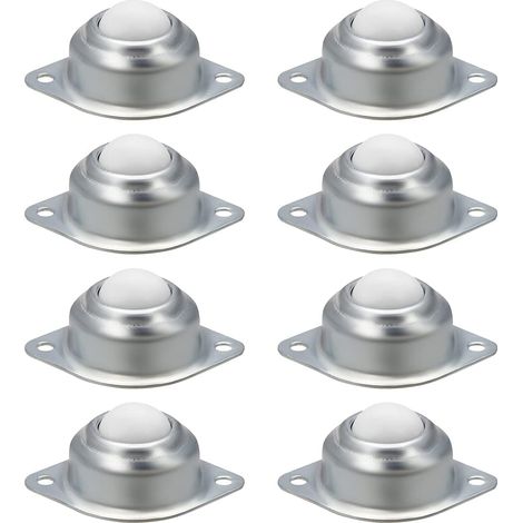 CSPARKV 8Pcs Nylon Ball Casters Furniture Casters,Furniture Casters,Transfer Nylon and Stainless Steel Ball Rollers for Furniture Wheelchairs Units Casters