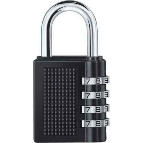 1PCS Cadenas à Combinaison à 4 Digit,Serrure Combinée,Numero Cadenas Code,Serrure à Combinaison pour Gymnase, école, Portail, Hangar, Garage, Rangement, Casiers à Bagages et Boîte à Outils (1/4)
