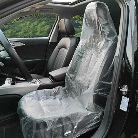 Lot de 10 Housses de Siège Jetables Universelles en Plastique, Protection pour Siège d'Avion, Bus, Salon et Restaurant (1/5)
