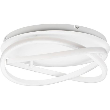 Lucande Lámpara de techo LED 'Aldric' en Blanco Aluminio