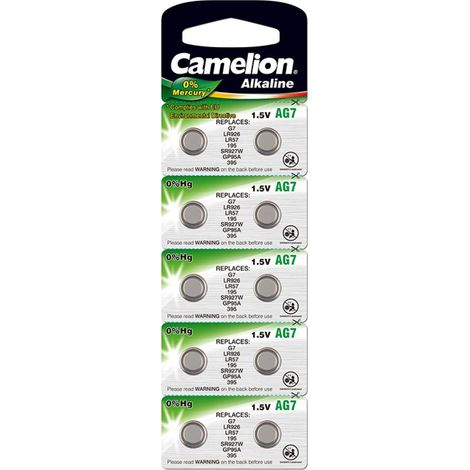 Lot de 10 piles Camelion LR927, 1,5V, Alkaline [ Piles bouton ]
