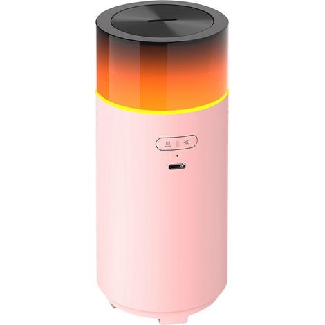 Humidificador LED, difusor de aromas, difusor de aceites esenciales USB silencioso, luz nocturna, humidificador de aire, rosa. (1/3)