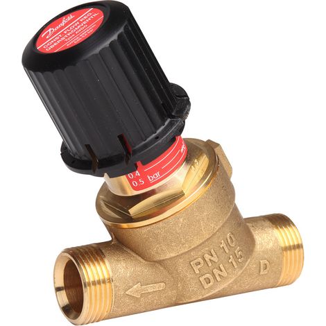 Danfoss Überströmventil AVDO 15 G 3/4" AG, Durchgangsausführung, mit AG für Klemmring (1/4)
