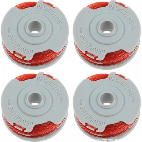 4er Pack 10m Schneidfadenspulen, Ersatzspulen für Trimmer, Nylonfaden, kompatibel mit allen Marken.