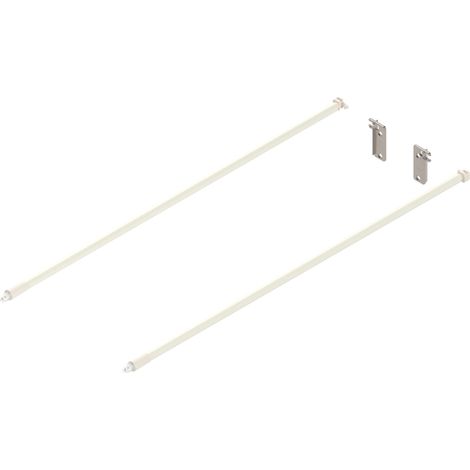 Blum Reling Set für Frontauszug (Möbelbeschlag), Länge 550 mm Stahl cremeweiß