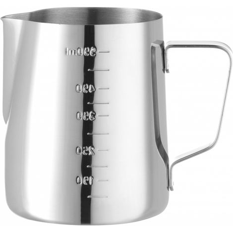 Lattiera con misurino, in acciaio, 0,55 l, 130 x 77 x 115 mm