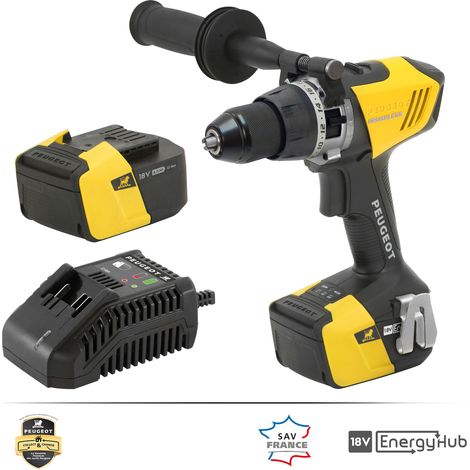 Perceuse à Percussion BRUSHLESS EnergyDrill-18VPBL3 - 85 N.m max - 2 Vitesses - 2 x 4.0 Ah - Garantie 3 ans. (1/5)