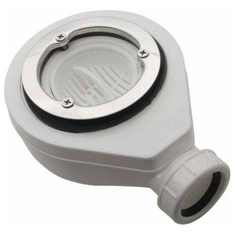 Bonde de douche Ø90 mm sans capot – Polypropylène haute résistance – Débit 45 L/min – Compatible receveurs extra plats PIATTO (1/4)