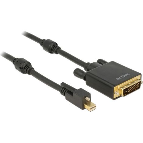 Delock displayport kabel delock mini dp - dvi241 stst 100m 4k 83725