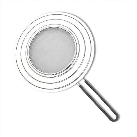 Protector antisalpicaduras para sartenes: protector antisalpicaduras de silicona de 30 cm para sartenes. (1/5)