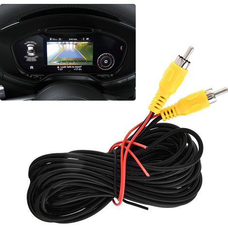 Câble vidéo AV RCA mâle-mâle de 6 mètres pour caméra de recul de voiture (1/5)