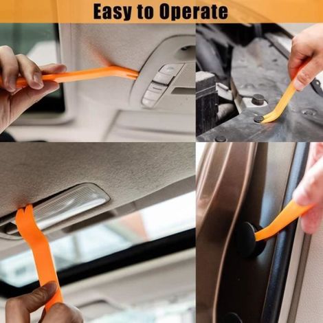 100 Clips de fixation,Plastique noir,6 tailles,Nylon,Outils de démontage inclus,Garnitures voiture (1/4)