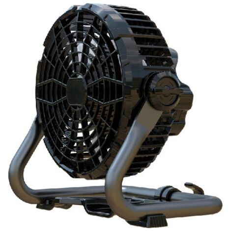 Ventilateur de camping silencieux et efficace, moteur sans balais, rechargeable par USB, portable et facile à suspendre dans la tente. (1/5)