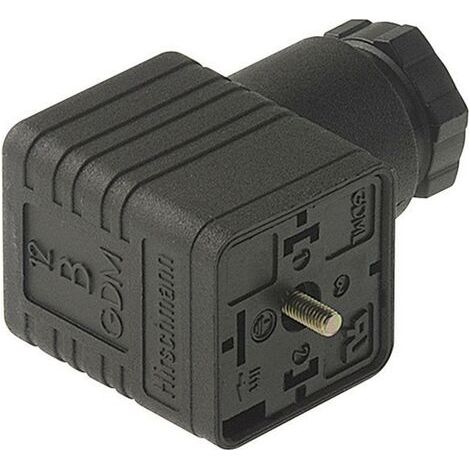 Prise femelle avec insert électronique noir GDML 2016 GB 1 Pôle:2 + Terre 934 407-100-1 Hirschmann Contenu: 1 pc(s) D24259 (1/2)