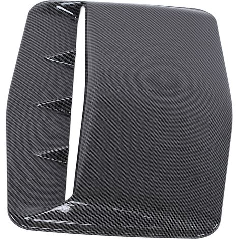 Dekorative ABS-Lufteinlässe für die Motorhaube, Carbonfaser-Abdeckung mit Klebefläche, Rennsport-Stil, Außentuning