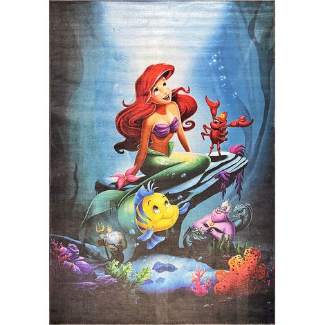 Tappeto per Bambini - (290x200 cm) - Sirenetta Blu