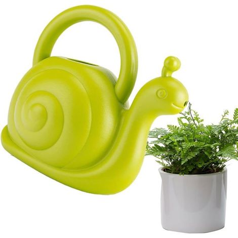 Kinder-Gießkanne 1,5L in Schneckenform, Kunststoff-Gießkanne für Pflanzen und Tiere