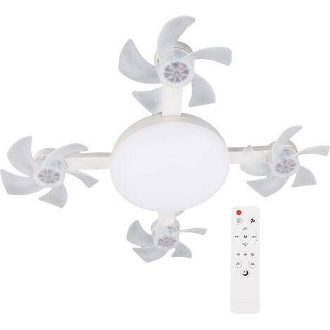 Ceiling fan with LED light E26/E27, remote control, 3 speeds, 3 color temperatures (1/5)