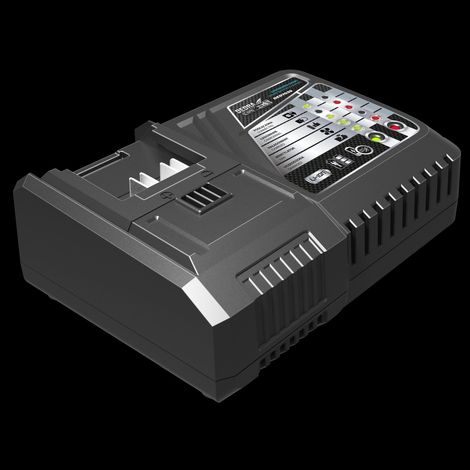 Caricabatterie intelligente DEDRA da 18 V: ricarica rapida della batteria (1/4)