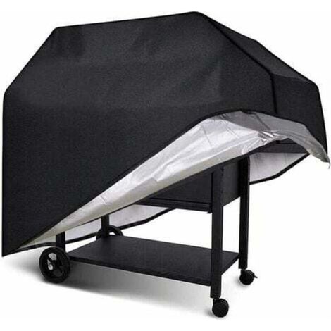 Housse de barbecue rectangulaire 170 × 61 × 117 cm Tissu Oxford 210D imperméable Résistant aux UV et déchirures Boucle coupe-vent - L-170 (1/5)
