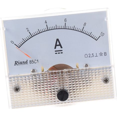 Ampèremètre Analogique DC 0-10A Cadre Rectangulaire 85C1 (1/4)