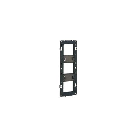 Lot 10 Supports Pour Fixation À Vis 3 Postes Horiz/Vert 6/8 Mod (080253)