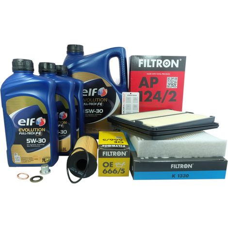 3 filtri + olio 5W30 per Nissan X-Trail 3 e Renault Koleos 2 2.0