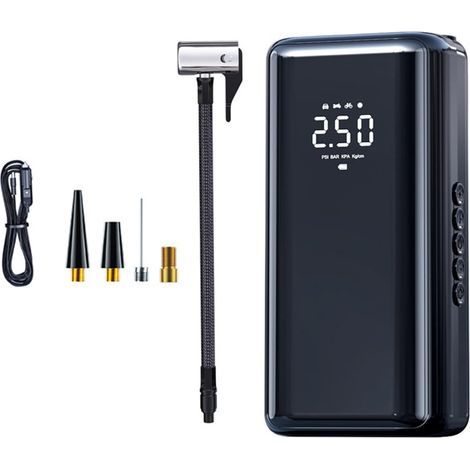 Compresseur d'air Portable, Pompe à Air sans Fil, Batterie Reable 150psi, pour Voiture, vélo, Moto (ST-210A) (1/5)