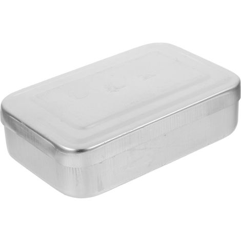 Multifunktionale Bento-Box, tragbare Bento-Box, Camping-Verpflegungsbox, Outdoor-Zubehör (zufälliges Design)-14.50X9.00X3.50CM-Silver2 (1/5)