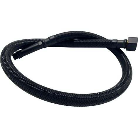 Balneo Flexible de raccordement pour robinet 3/8" x M10 50 cm tuyau PEX noir durable (1/5)