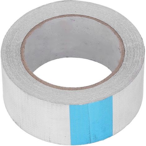 Aluminiumfolienband, hitzebeständig, silberfarben, zum Reparieren und Isolieren von Lüftungskanälen, 20 Meter lang, 50 mm breit