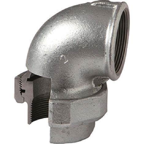Coude union galva femelle-femelle 1"