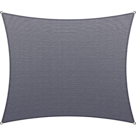 1 Voile d'ombrage, Tissu Oxford, Imperméable, Anti-UV 95%, Anneaux acier inoxydable, Jardin Terrasse Piscine (1/5)