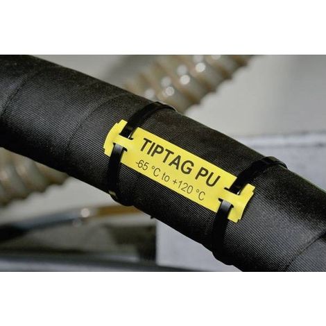 HellermannTyton TTAGPU15X65YE-PUR-YE (190) Targhette di identificazione 556-25011