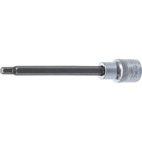 Chiave a bussola lunghezza 140 mm 12,5 mm (1/2") esagono interno 6 mm (1/3)