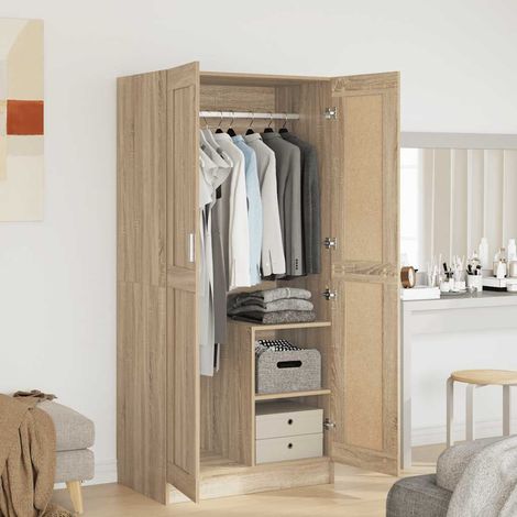 Kleiderschrank Sonoma-Eiche 82,5x51,5x180 cm Holzwerkstoff (1/5)