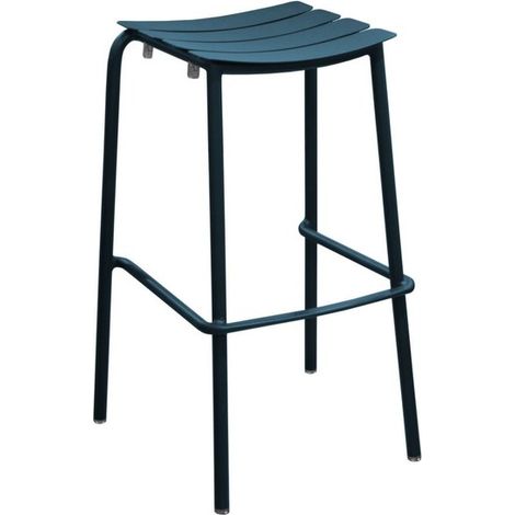 PROLOISIRS Tabouret de jardin haut empilable Perfect - bleu 50 x 79 x 46 cm
