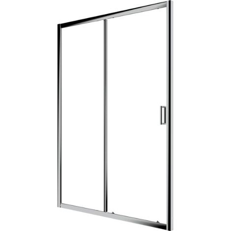 Porta Doccia 140 cm Scorrevole H190 Cristallo Trasparente Golden