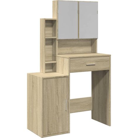 Maison Exclusive - Toeletta con Armadietto Rovere Sonoma 80x35x132 cm
