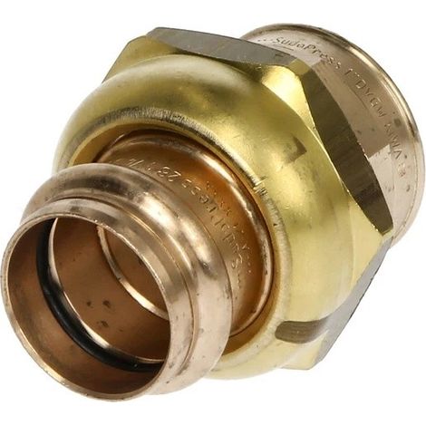 Raccord à sertir laiton rouge manchon de transition 28 mm x 1 1/4’’ FF contour V