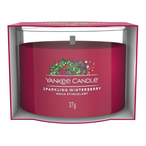 Mini candela frizzante ai frutti di bosco invernali Yankee Candle, 37 g (1/2)