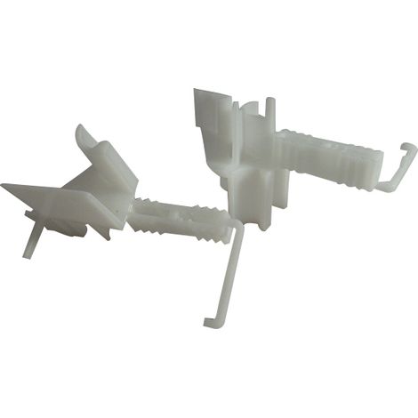 Zurfluh Feller – Tulipe joue alu pour volet roulant – Lame 8 mm – Plastique polyacéthal – Couleur blanche – Installation par coincement