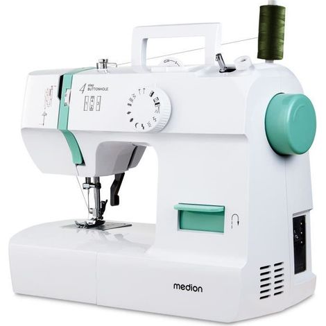 Máquina de coser - MEDION - SM 70 - 71W - 12 Puntos - 700 rpm – LED - Turquesa (1/5)