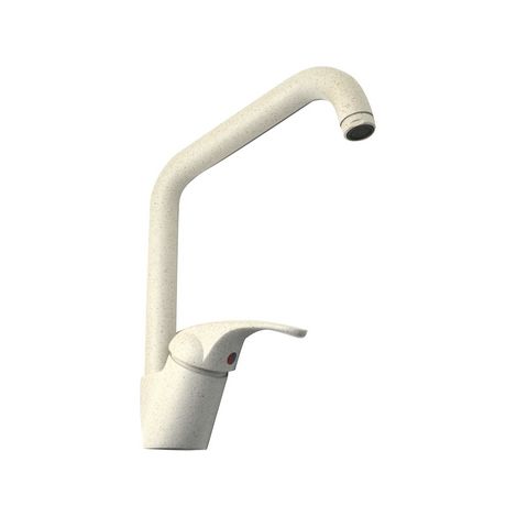 Rubinetto miscelatore lavello monocomando canna alta quadra granito serie marzia girevole (1/2)