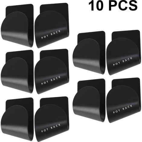 Support Murale Pour Couvercles De Casserole - Fixation Auto-Adhésive Sans Perçage - Compatible Cuisine Salle De Bain - 1 Pièce (1/5)