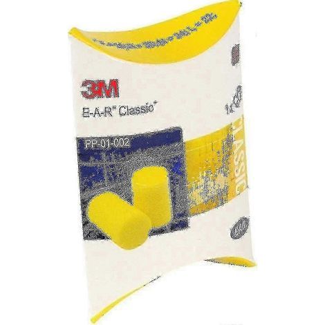 Bouchons d'oreilles 3M Ear Classic. 50 paires conditionnées par paires. jaunes. SNR = 28 dB. protection auditive [ege] z